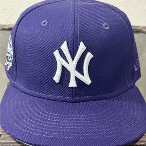 New Era Bold Purple Cap with White Logo